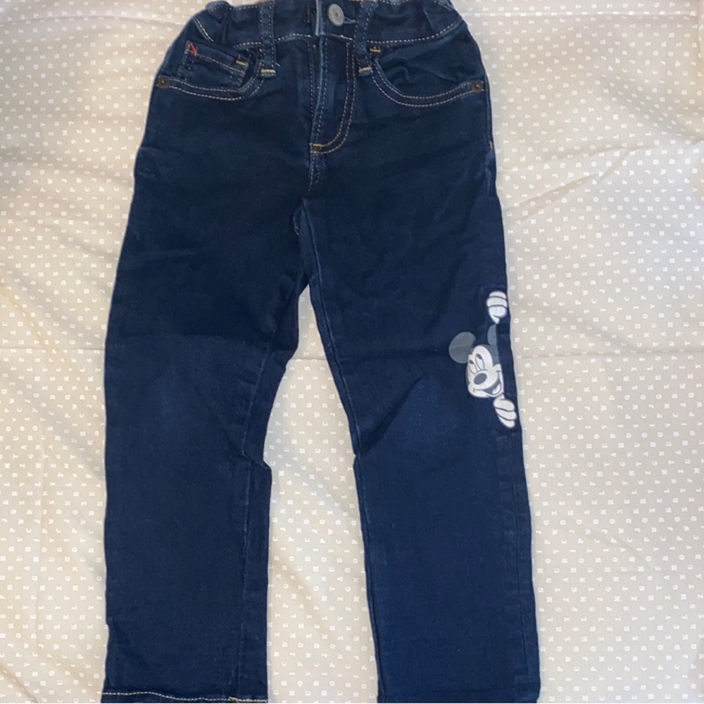 Disney Kids Dark Blue Jeans with Mickey Design